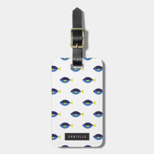 Personalized Blue Tang Luggage Tag