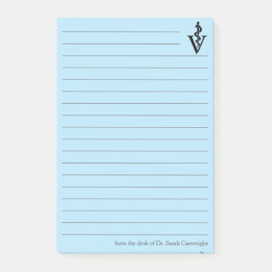 Personalized Blue Veterinarian Office Veterinary Post-it Notes