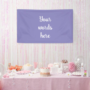 Personalized Blue Violet Banner