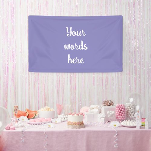 Personalized Blue Violet Banner