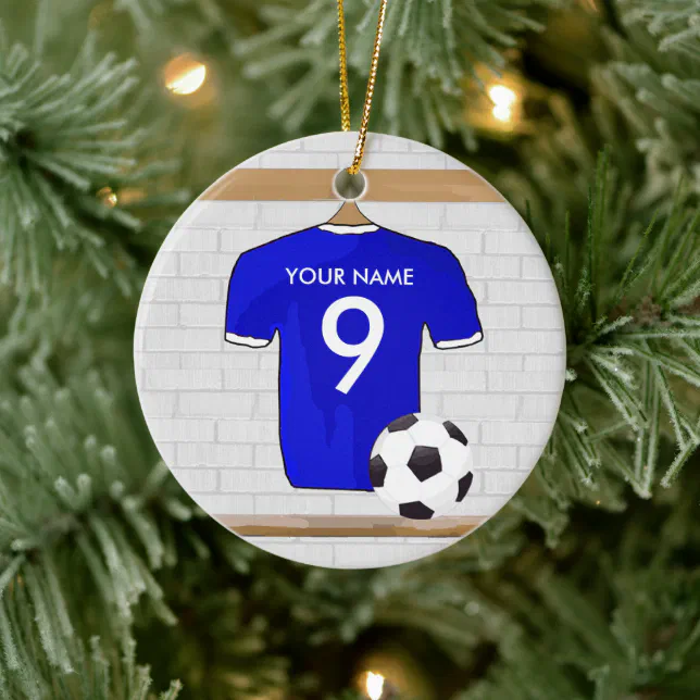 Personalized Football Jersey Christmas Ornaments