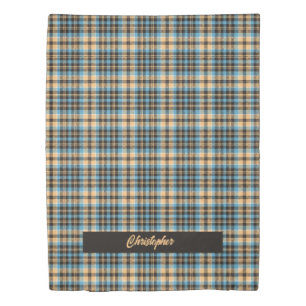 Personalized Blue Yellow Duvet Boy’s Cozy Room Cover