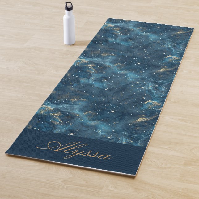 Personalized Blue Yoga Mat (In Situ)