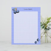 Personalized Blueberries Letterhead (Standing Front)