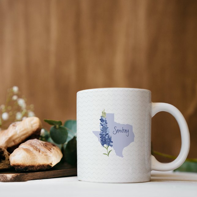 Personalized Bluebonnet Texas Coffee Mug (Creator Uploaded)
