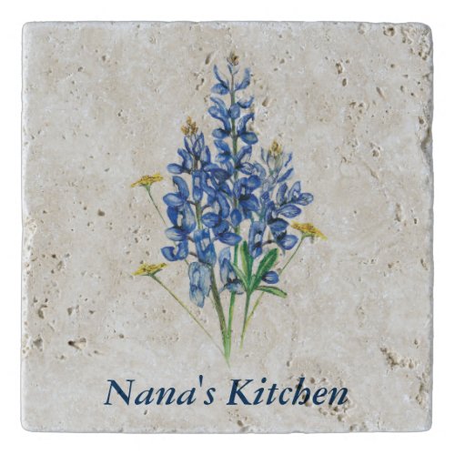 Personalized Bluebonnet Trivet