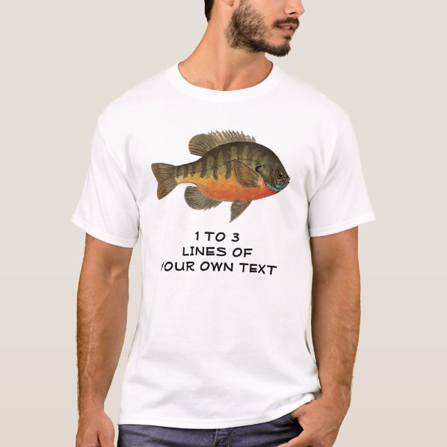 Personalized Bluegill, Bream T-Shirt (Front)