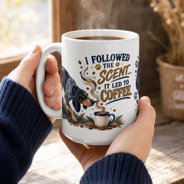 Personalized Bluetick Coonhound Coffee Tracker Mug (Creator Uploaded)