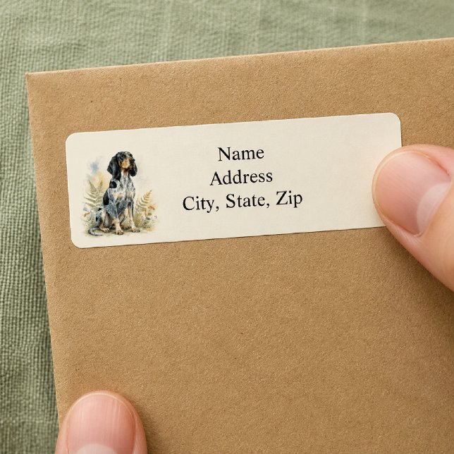 Personalized Bluetick Coonhound  Label (Creator Uploaded)