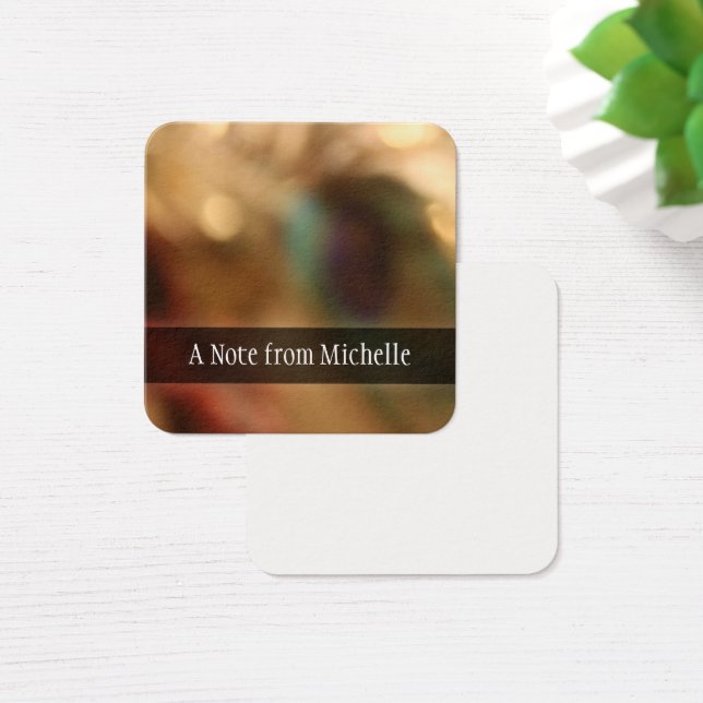 Personalized, Blurred Abstract Photo Message Notes (Desk)