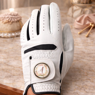 Personalized Blush Bow Golf Monogram Glove