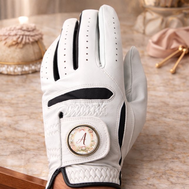 Personalized Blush Bow Golf Monogram Glove (Creator Uploaded)