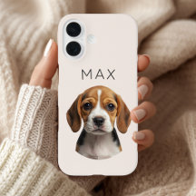 Personalized Blush Dog Photo & Name