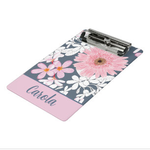 Personalized Blush Floral Planner Mini Clipboard