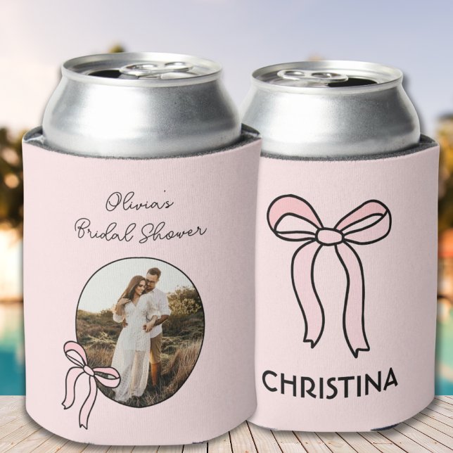 Personalized Blush Pink Bridal Shower Favor Can Cooler (Personalized Blush Pink Bridal Shower Favor Can Cooler
)
