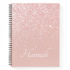 Personalized Blush Pink Glitter Ombre
