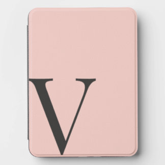 Personalized Blush Pink Minimalist Letter Kindle Cover