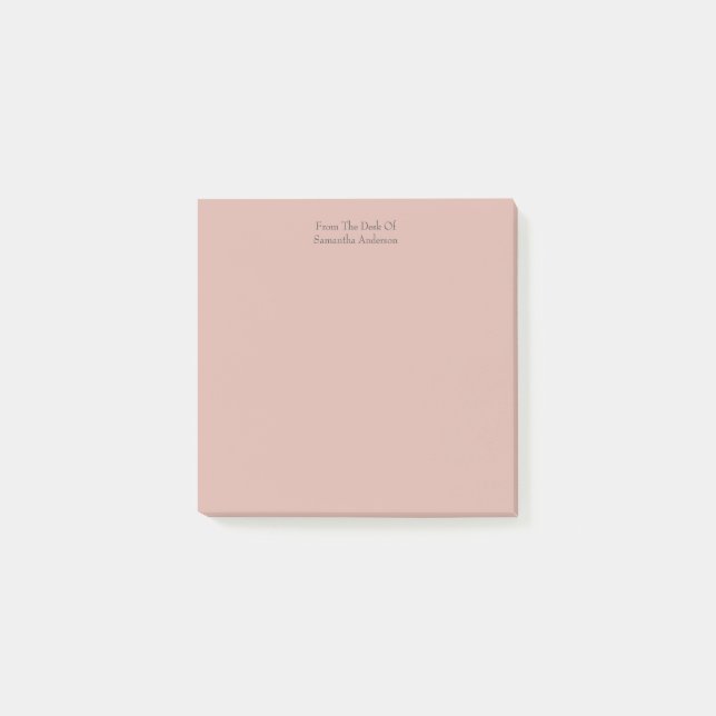 Personalized Blush Pink Notes (Front)