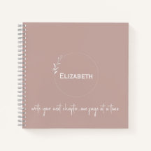 Personalized Blush "Write Your Next Chapter"