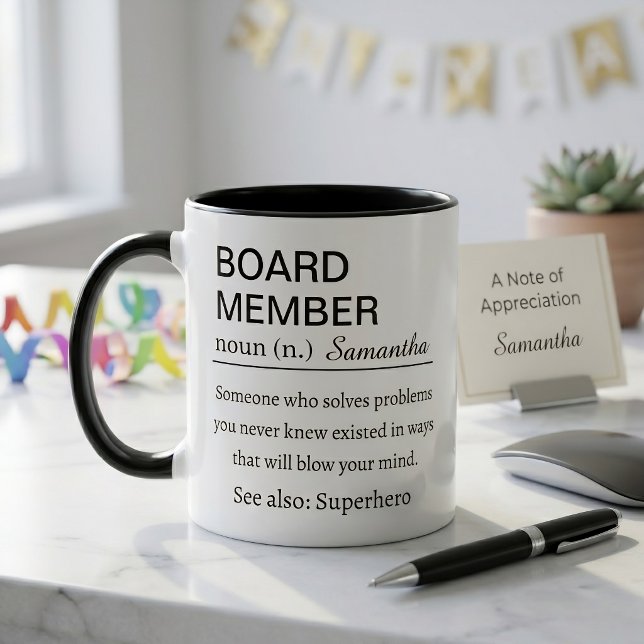 Personalized Board Member Definition Mug (Creator Uploaded)
