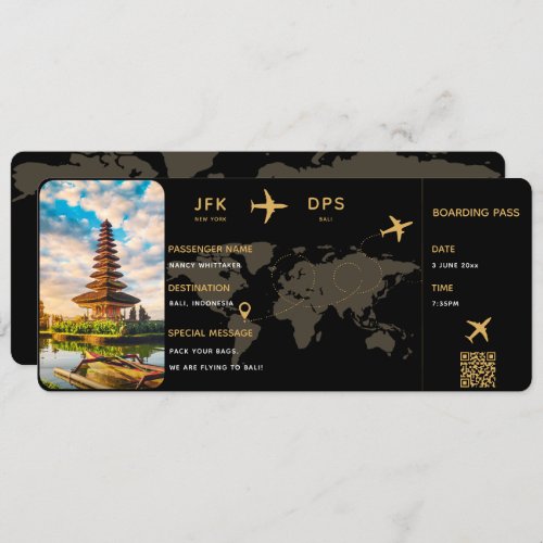 Personalized Boarding Pass Template