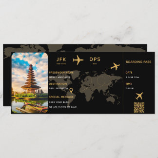 Personalized Boarding Pass Template