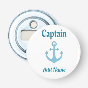 Personalized Boat Captain Anchor Bottle Opener