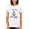 Personalized boat captain name anchor t shirts