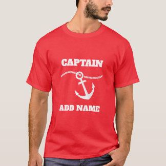 Personalized Boat Captain Name T-Shirt