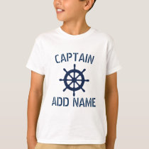 Personalized boat captain nautical kids t shirt Personalized boat captain nautical kids t shirt