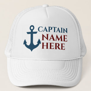 Personalized Boat Captain's Hat