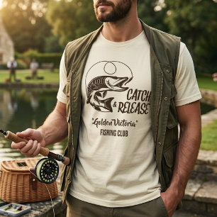 Personalized Boat Name Catch & Release Fishing T-Shirt