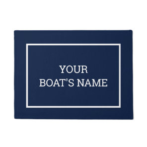 Personalized Boat Name Dock Mat