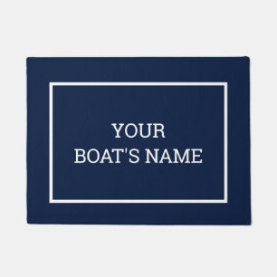 Personalized Boat Name Dock Mat