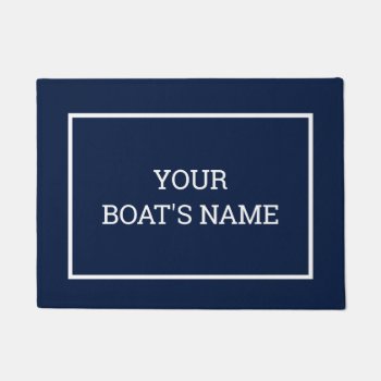 Personalized Boat Name Dock Mat by InkWorks at Zazzle
