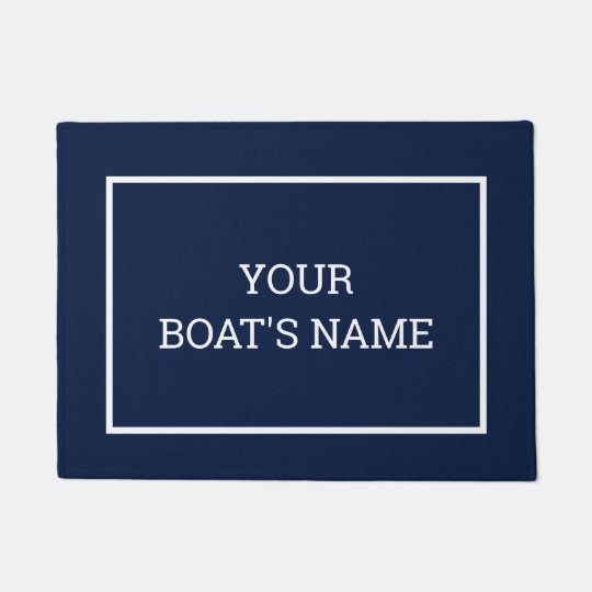 Personalized Boat Name Dock Mat