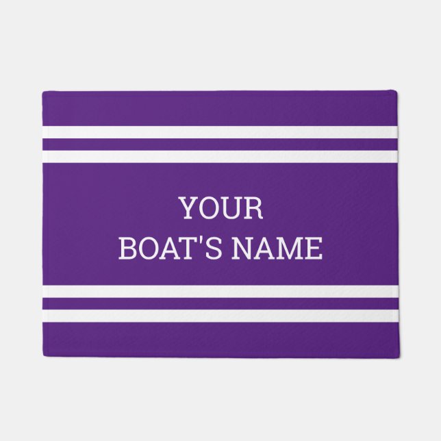 Personalized Boat Name Dock Mat (Front)