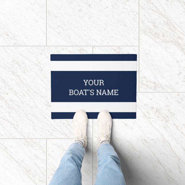 Personalized Boat Name Dock Mat (Indoor)