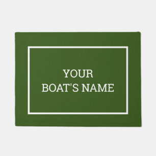 Personalized Boat Name Dock Mat
