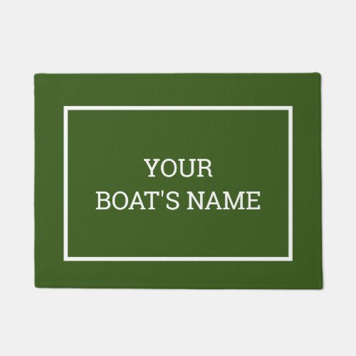 Personalized Boat Name Dock Mat