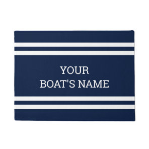 Personalized Boat Name Dock Mat
