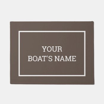 Personalized Boat Name Dock Mat by InkWorks at Zazzle