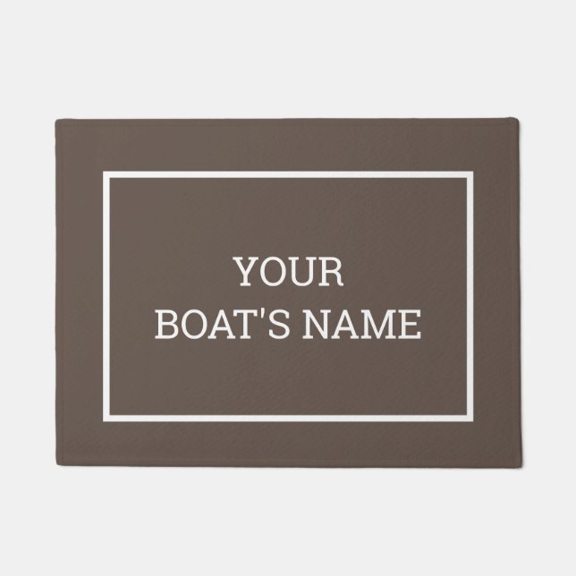 Personalized Boat Name Dock Mat (Front)