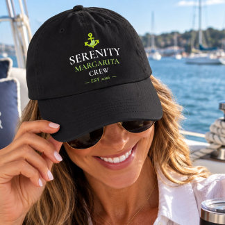 Personalized Boat Name Margarita Crew Nautical Hat