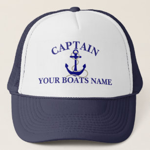 Boat Captain Hats & Caps | Zazzle