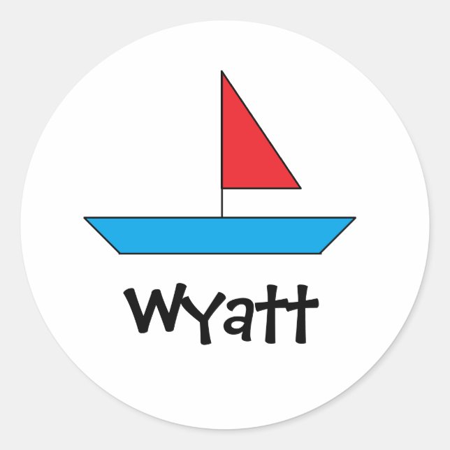 Personalized "Boat" Stickers (Front)