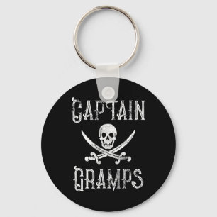 Personalized Boating Pirate Gift Captain Gramps  Keychain