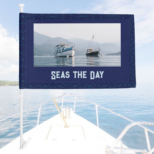Personalized Boating Retirement Gifts for Dad Car Flag