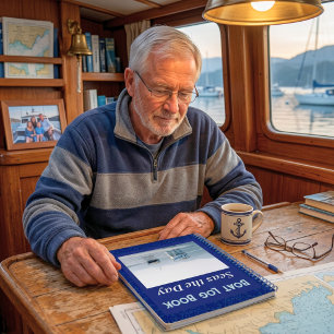 Personalized Boating Retirement Gifts for Dad Notebook