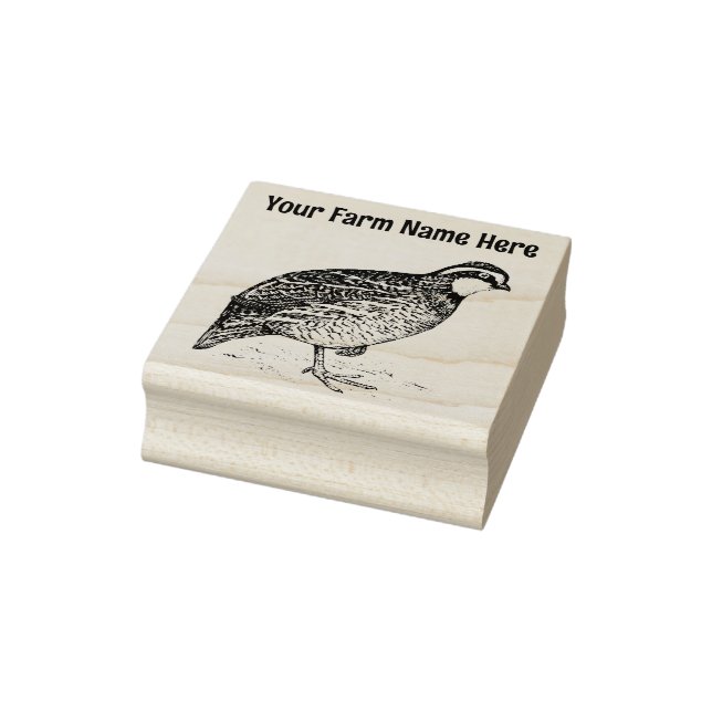 Personalized Bobwhite Quail Farm Stamp (Stamp)